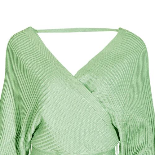 Suéter cruzado Philosophy Jr talla grande color verde modelo 9703WNN