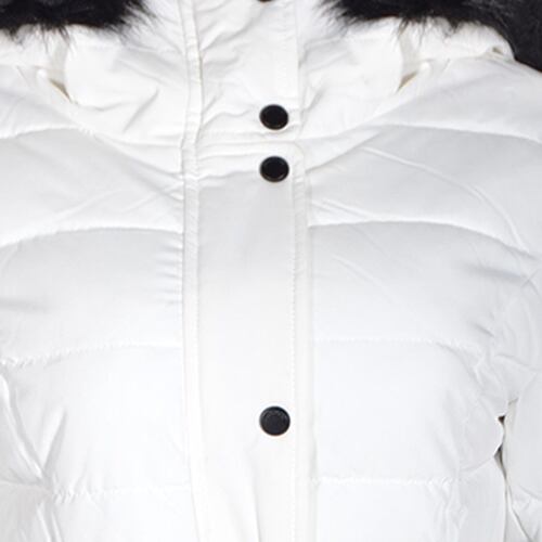 Chamarra con capucha Philosophy Jr talla mediana color blanco modelo SJN3516