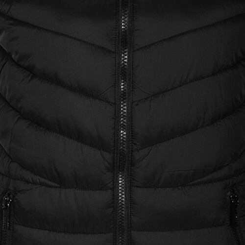 Chaleco con capucha Philosophy talla grande color negro modelo SVR3518