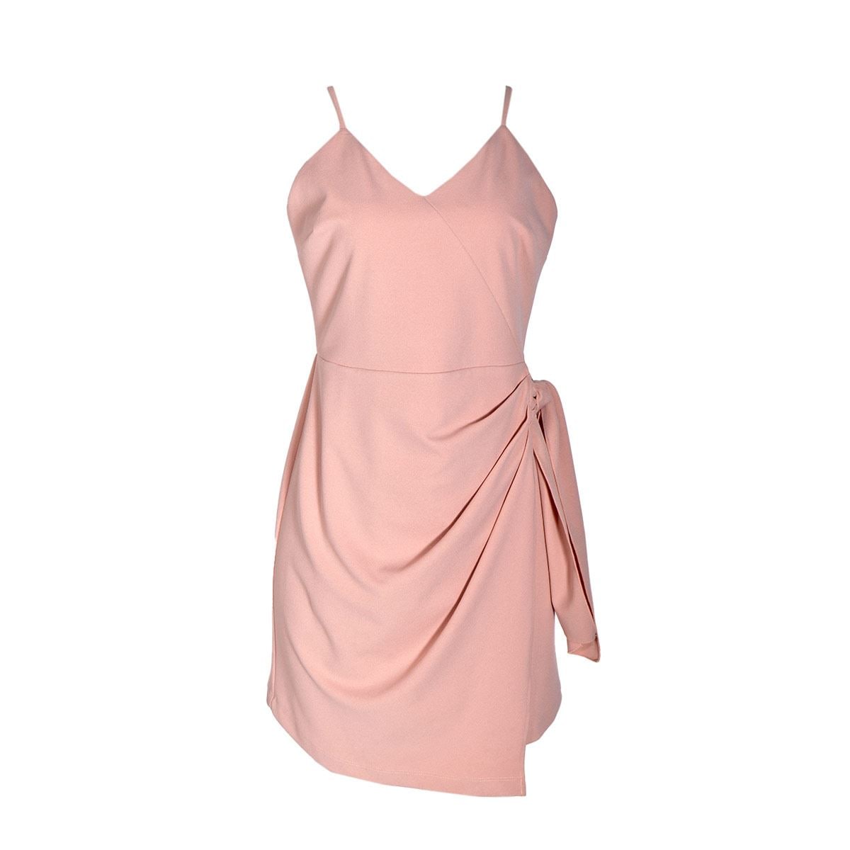 Vestido escote cruzado Philosophy talla extra chica color rosa modelo 70731