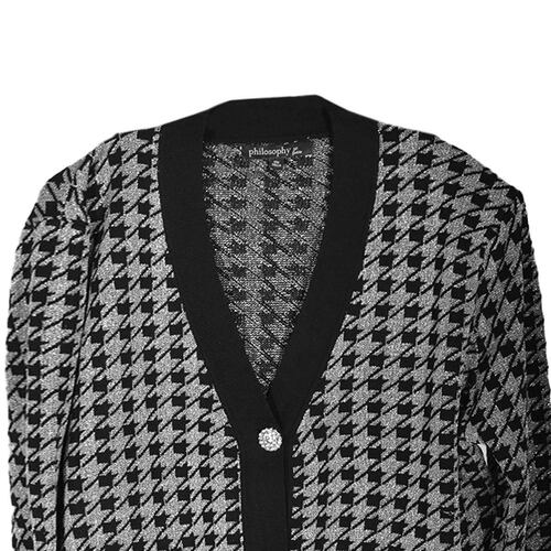 Suéter con estampado Philosophy Jr talla unitalla color gris combinado modelo HH11012