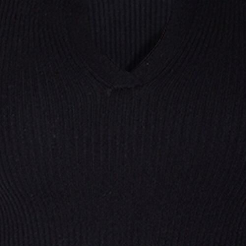 Blusa acanalada Philosophy Jr talla chico color negro modelo 73656