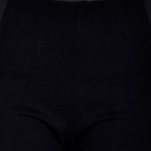 Leggins rectos lisos con pretina ancha Philosophy talla extra grande color negro modelo PP355