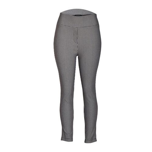 Pantalón recto con estampado de cuadros pequeños y pretina ancha Philosophy talla mediana color negro combinado modelo 1559A