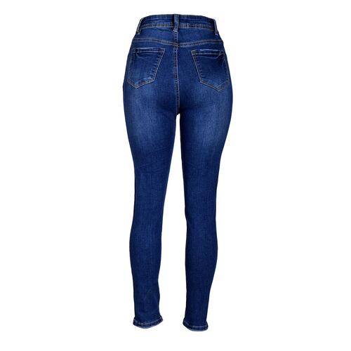 Jeans skynny liso con 5 botones y pretina delgada Philosophy talla 11 color azul obscuro modelo BHI2010450P