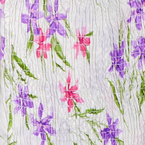 Blusa corta estampada de manga aglobada Philosophy talla mediana color blanco combinado modelo 11601