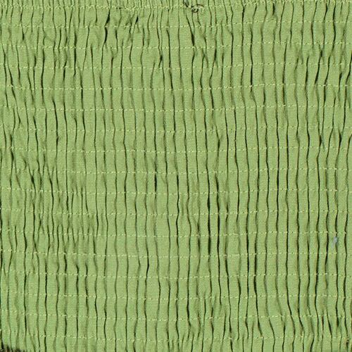 Rumper con smock en espalda, botones y cinturón Philosophy talla chica color verde claro modelo MD1645NCH