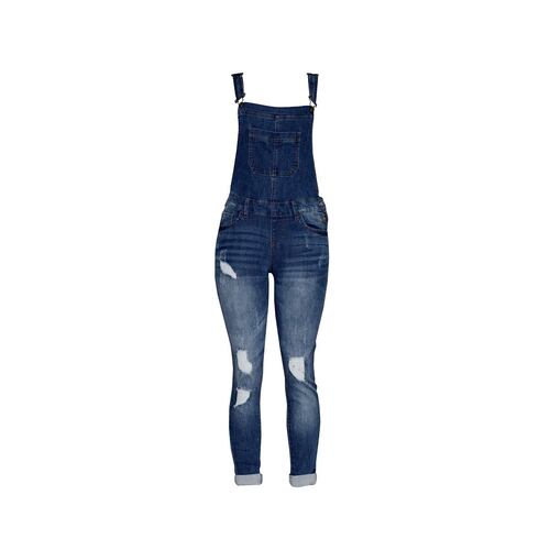 Overol rasgado con bolsas Philosophy talla mediana color azul medio modelo 90092NWX