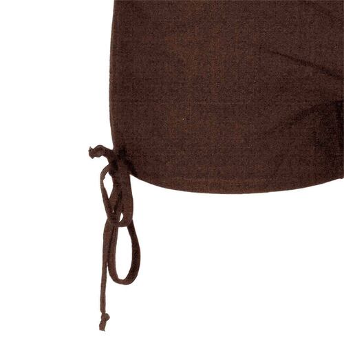 Short recto con cintas de amarre Philosophy talla chica color cafe obscuro modelo HSP6610N