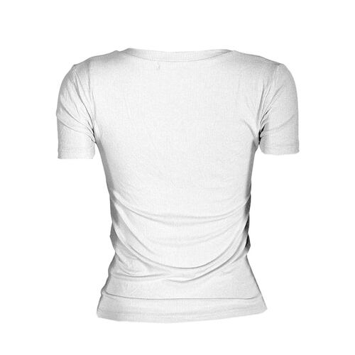 Playera lisa con bolsillo superior Philosophy talla chica color blanco modelo T11342N