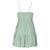 Vestido corto para mujer con botones y olanes Philosophy talla chica color verde modelo 4677DMN