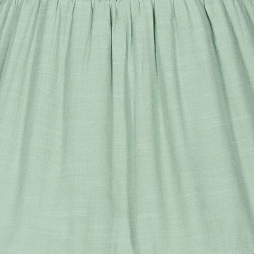 Vestido corto para mujer con botones y olanes Philosophy talla chica color verde modelo 4677DMN