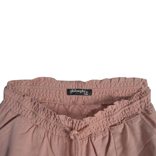 Pantalón acampanado con elástico y bolsillos Philosophy talla grande color rosa modelo LP13CLNN