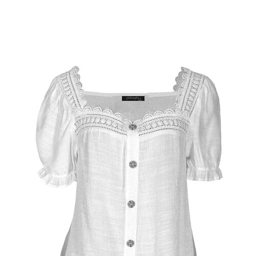 Blusa con detalle de encaje para mujer Philosophy