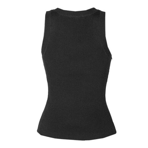 Playera para mujer, lisa Philosophy Jr talla grande color negro modelo CR2116