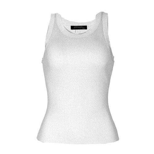 Playera para mujer, lisa Philosophy Jr talla mediana color blanco modelo CR2116