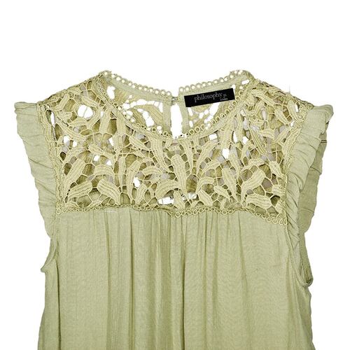 Blusa con detalle de encaje para mujer Philosophy