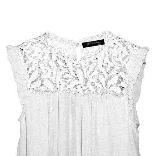 Blusa con detalle de encaje para mujer Philosophy