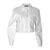 Chamarra para mujer, corta con botones y bolsillos Philosophy talla mediana color blanco modelo 80008JM
