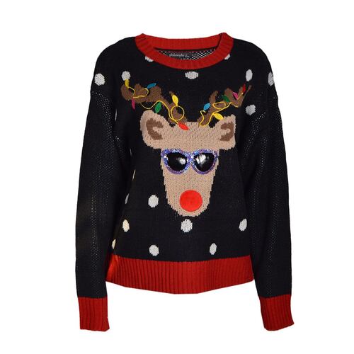 Suéter Navideño estampado de reno para mujer Philosophy
