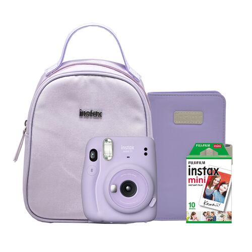 Fujifilm Instax Mini 11 cámara de película instantánea, Lila púrpura instax  Mini película instantánea de luz Diurna, Paquete Doble, 20 exposiciones :  : Electrónicos