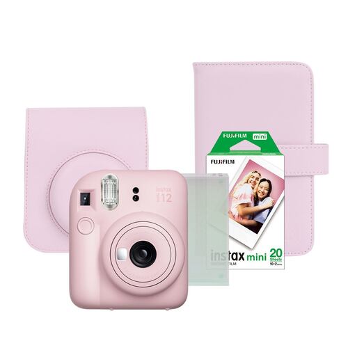 CAIYOULE Accesorios para cámara Fujifilm Instax Mini 12, paquete de  accesorios incluye funda de piel sintética Instax 12, mini álbum de fotos,  marcos