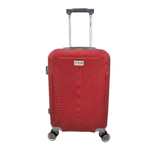 Maleta de Viaje con Ruedas y Portavaso Rojo 28" Compass