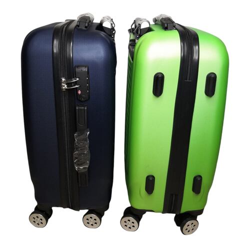 Set 2 Maletas de Viaje con Ruedas 18" Azul y Verde Fly&Trip
