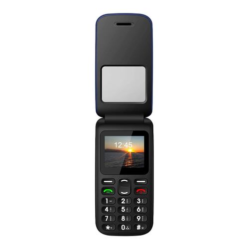 Teléfono celular Geartek libre T40 Fold negro