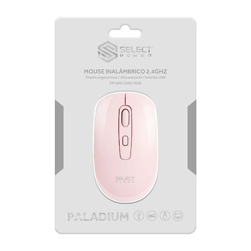 Mouse Inal Select Power Rosa