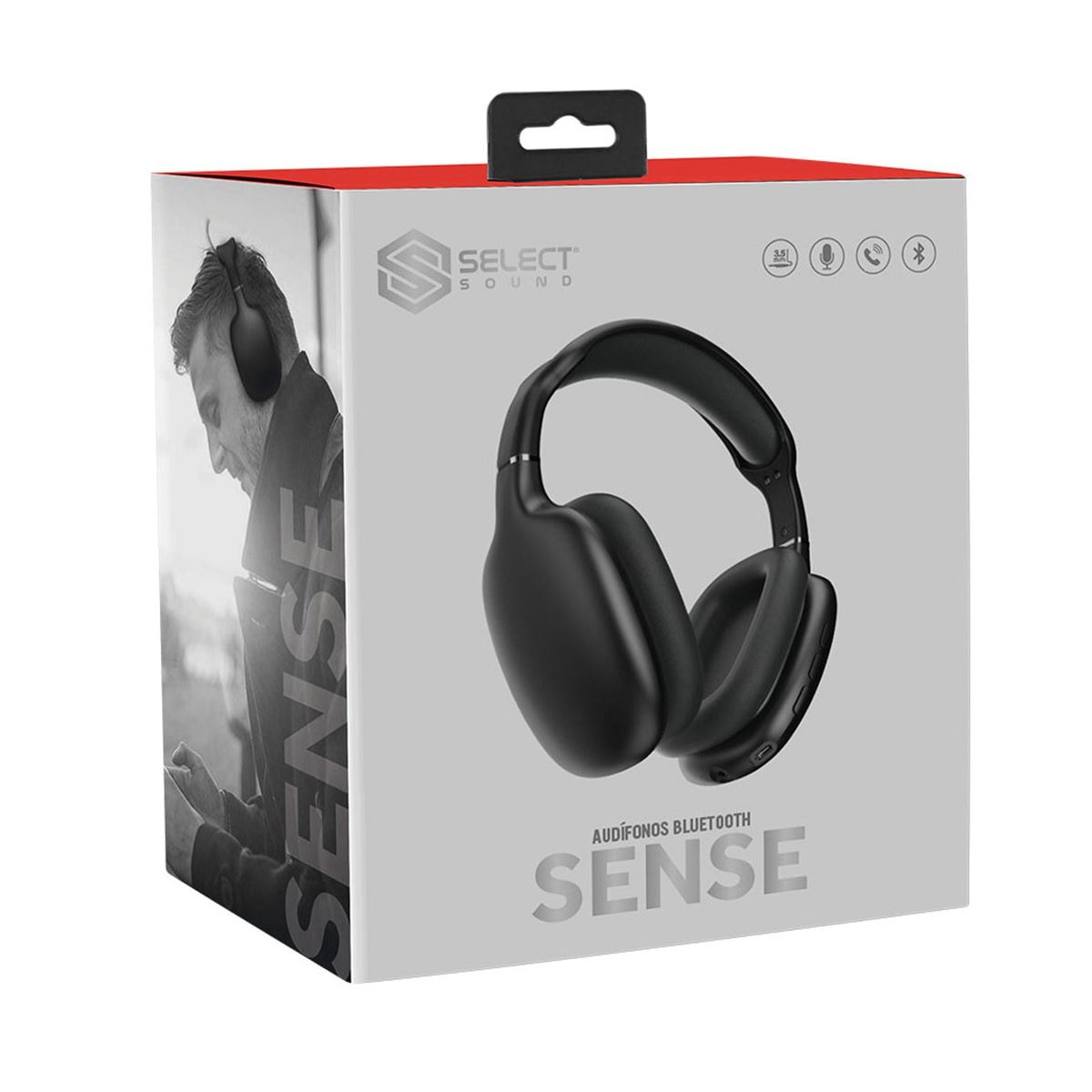 Aud fonos Select Sound Sense BT Negro