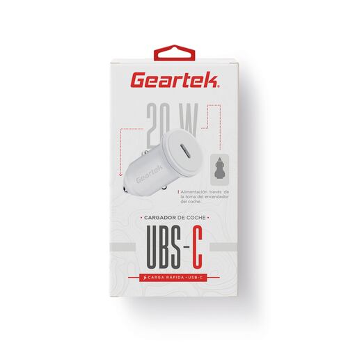 Cargador de Coche Geartek Usb C 20W