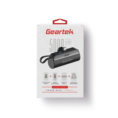 Mini Batería Geartek 5000 Mah Tipo C