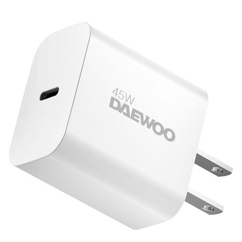 Combo Cargador de Pared Daewoo Salida USB-C 45W + Cable Tipo C A Tipo C