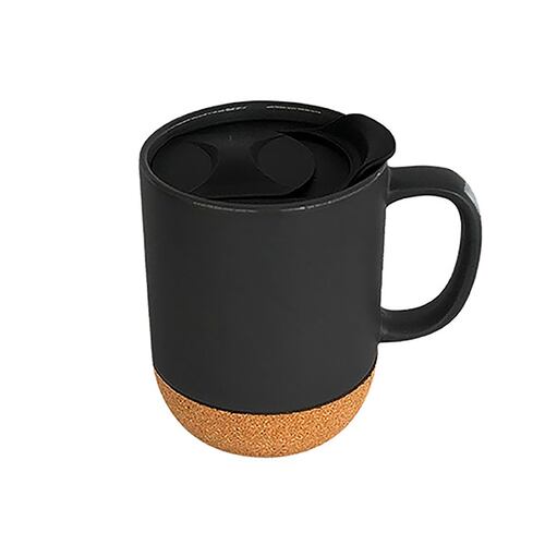 Taza Berlín de Cerámica 350ml Apilable Color Negro CHEFMAKER
