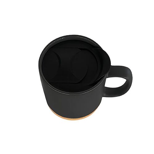 Taza Berlín de Cerámica 350ml Apilable Color Negro CHEFMAKER