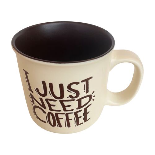 Taza de Cerámica 550ml Color Beige CHEFMAKER