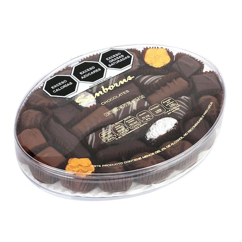 Chocolates en Mica Ovalada con 290 gramos Sanborns