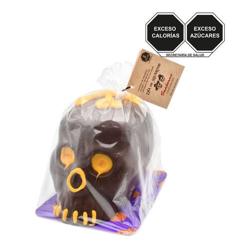 Calavera de Chocolate Obscuro en Bolsa no. 5