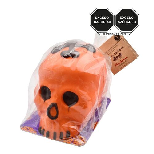 Calavera Naranja de Chocolate en Bolsa no. 5