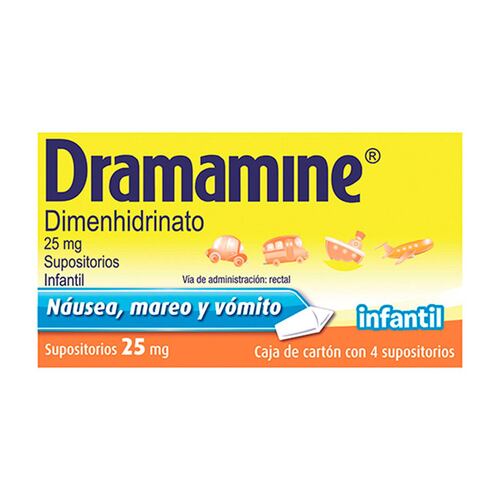 Dramamine inf 25 mg sups 4