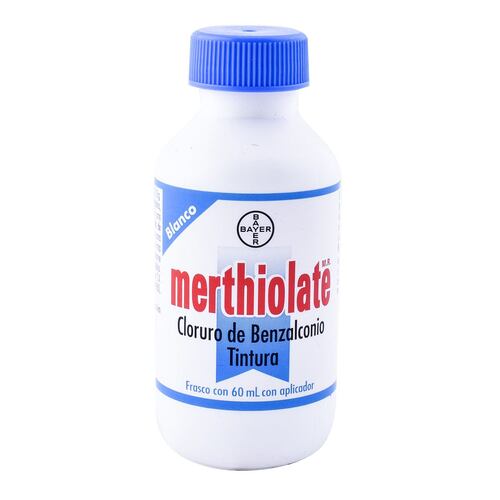 Merthiolate Blanco Frasco Con 60 Ml