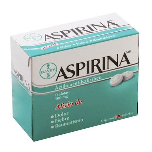 Aspirina 100 Tabletas 500 mg
