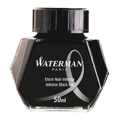 Frasco Waterman tinta negra