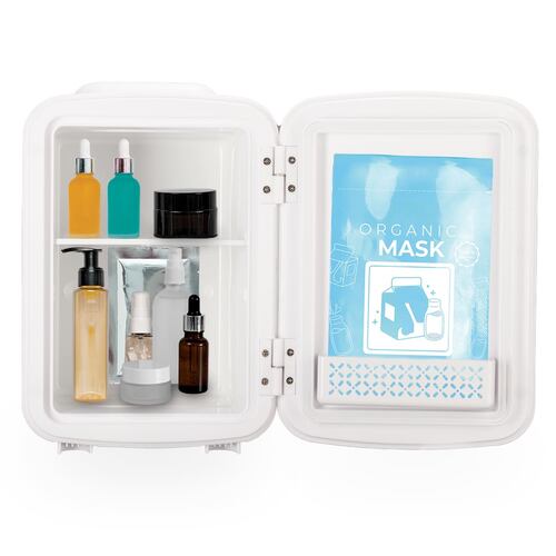 Mini Refri Portátil con Espejo y Luz Led Timco