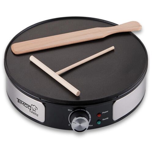 TIMCO Crepera Eléctrica de 31 cm con Regulador de Temperatura