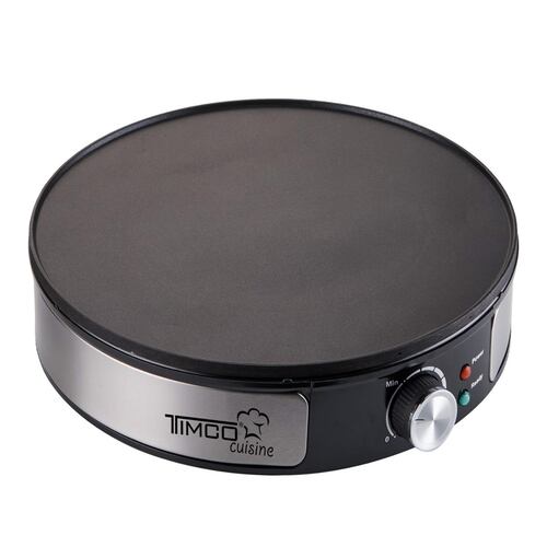 TIMCO Crepera Eléctrica de 31 cm con Regulador de Temperatura