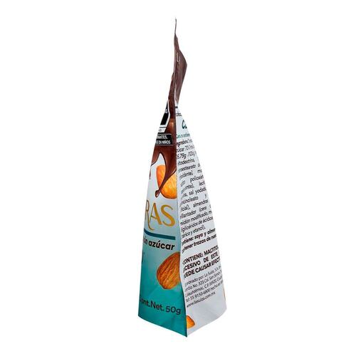 Bolsa de Almendras c/Chocolate Amargo Sin Azúcar La Suiza 50Gr