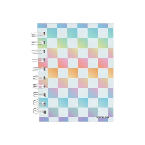 Cuaderno de Raya Engargolado Pocket de Tapa Dura con 160 Hojas FIRST CLASS