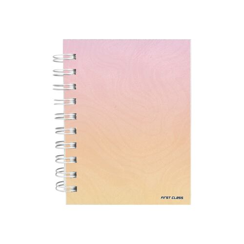 Cuaderno de Raya Engargolado Pocket de Tapa Dura con 160 Hojas FIRST CLASS